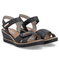 Women's gold leather wedge sandals Remonte R6266-90 Remonte