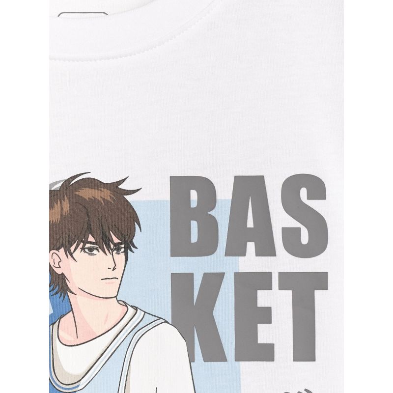 Boy's oversize T-shirt with print 4F 4FJRAW25TTSHM3062-10S *Kategoria tymczasowa Your Sports Performance