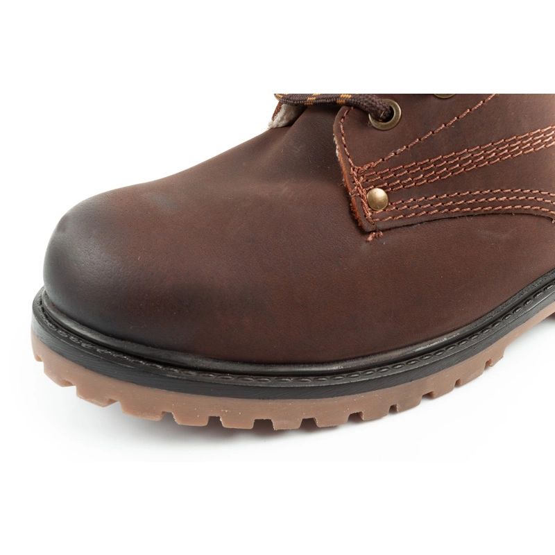 Wrangler Arch men's boots, Chelsea boots, elegant leather, dark brown Wrangler