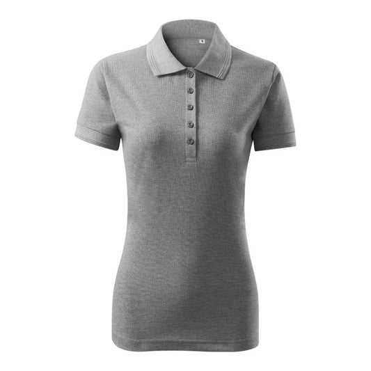 Women's Pique Polo Free Polo Shirt (Dark Grey Melange) Clothing/Lifestyle/T-shirts/Malfini Your Sports Performance