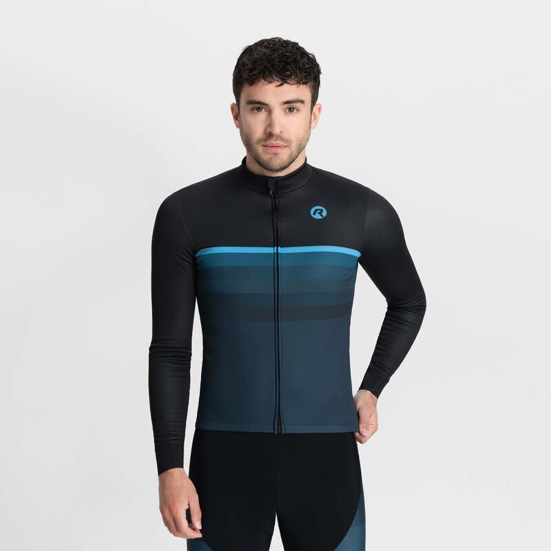 Rogelli HERO II long sleeve t-shirt blue 3XL Rogelli/Rower/Men/Koszulki Długi Rękaw Your Sports Performance