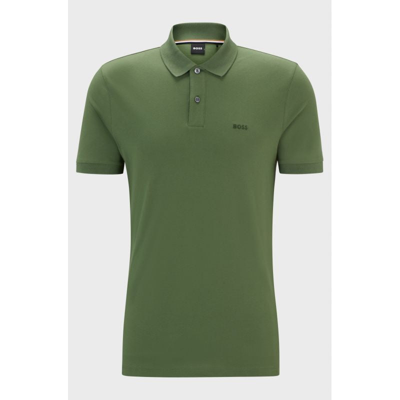 BOSS Pallas Open Green Regular Fit Men's Polo Shirt (50468301-381) Boss