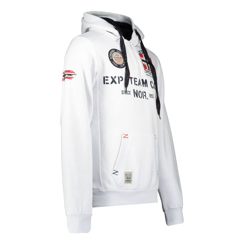 Geographical Norway GOPTAINE MEN 100 EO BS2 Men's Sweatshirt (WT1885H/GN-WHITE)