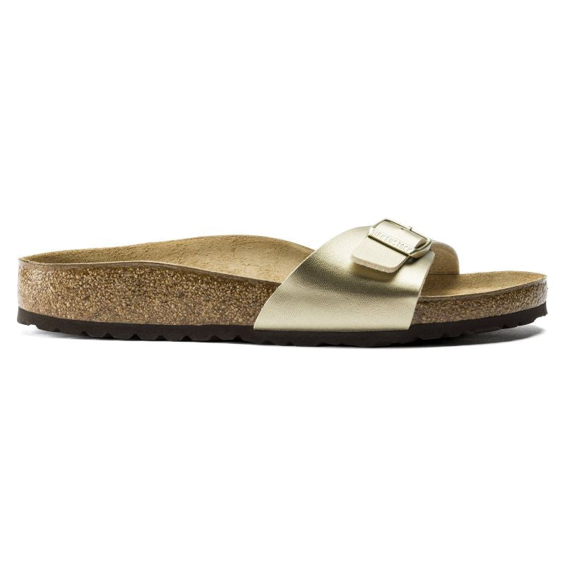 Birkenstock Madrid Birko-Flor Gold women's regular wide gold flip-flops (1016106) Footwear/Lifestyle/Brinkenstock/Klapki/chodaki Your Sports Performance