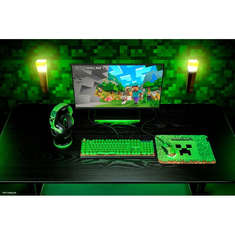 Razer Gaming Kraken V4 X Wired Over-Ear Headset with Microphone Minecraft Edition Gaming PC/Słuchawki Your Sports Performance