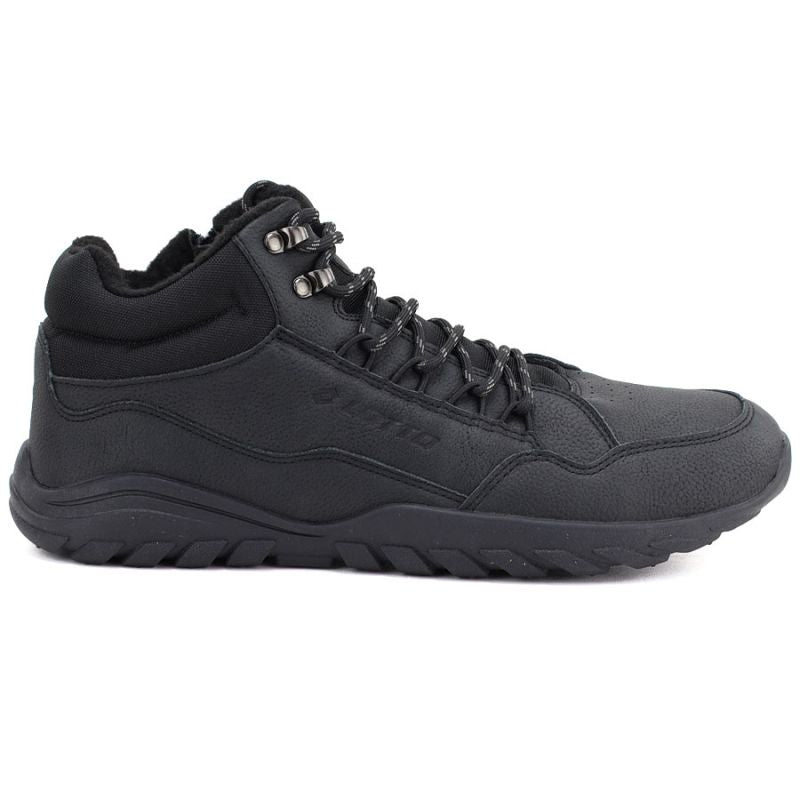 Men's high-top sports shoes, barefoot, elastic, black, LOTTO 2401970U