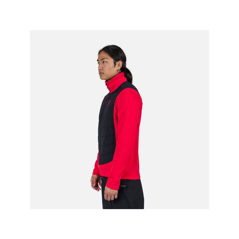 Rossignol Classique Hybrid Clim Fz sweatshirt red Rossignol