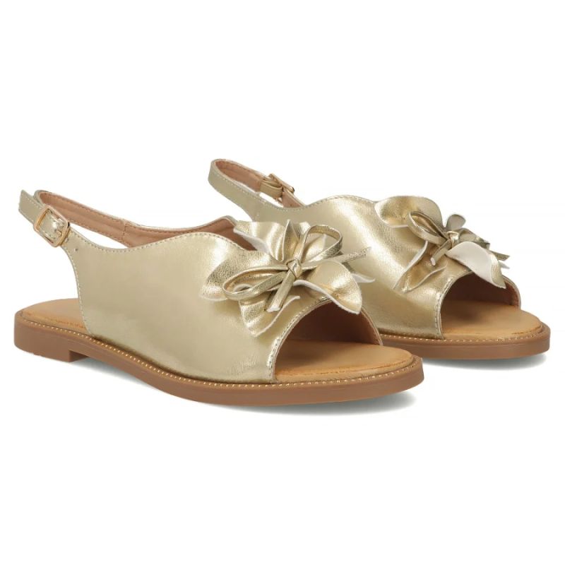 Women's gold flower sandals Filippo DS7891