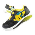 Leomil Pokemon children's sports shoes sneakers lightweight with velcro black yellow Leomil