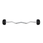 Rubber-coated fixed barbell/bar, curved, 35 kg HMS GSL35 In preparation Your Sports Performance