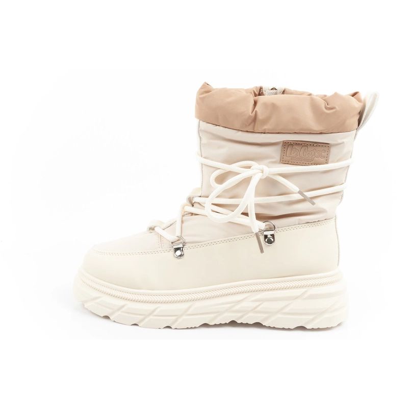 Lee Cooper women's winter hiking shoes, insulated, beige and cream Lee Cooper