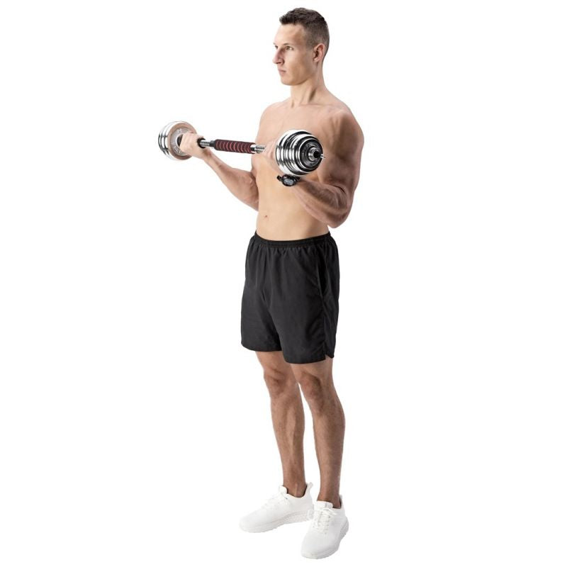 Dumbbells in a case HMS STC21 2 x 10 kg chrome In preparation Your Sports Performance