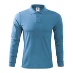 Malfini Single J polo shirt. LS M MLI-21114 azure Clothing/Lifestyle/T-shirts/Malfini Malfini