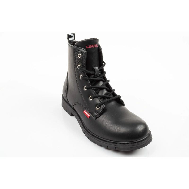 Levi's girls' Pasadene SE ankle boots, black, with zipper