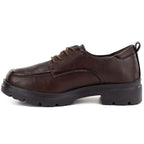 Jezzi JH03-3 women's brown leather shoes