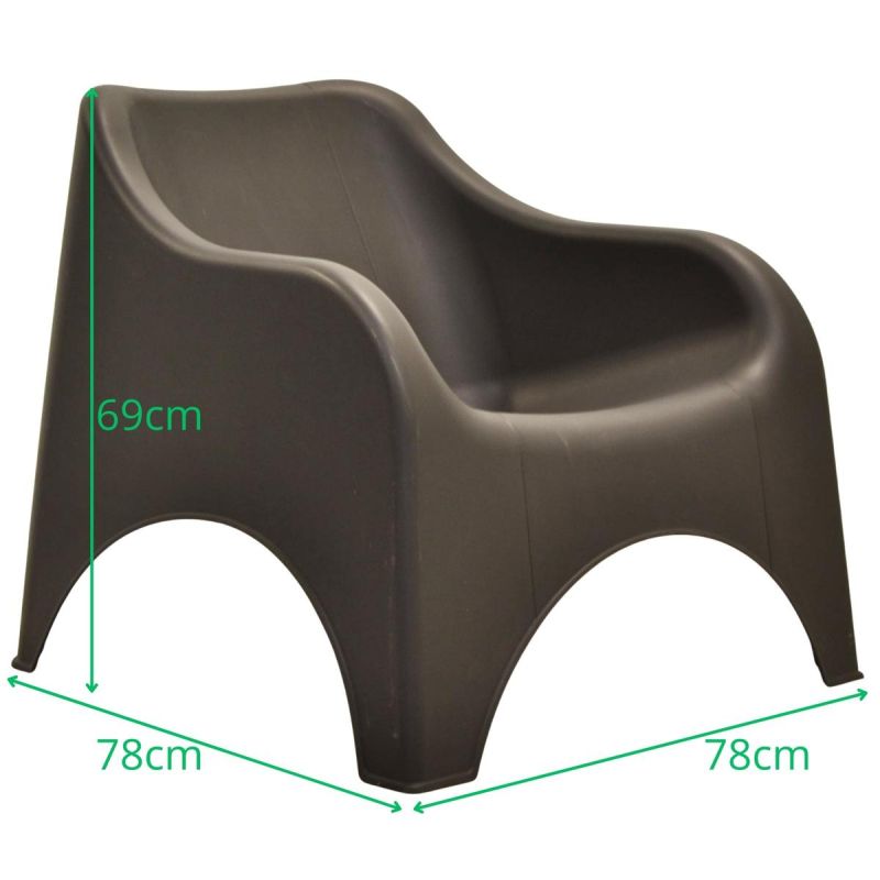 NUVOLA ANTHRACITE PLASTIC GARDEN CHAIR Home and Garden/Garden Your Sports Performance