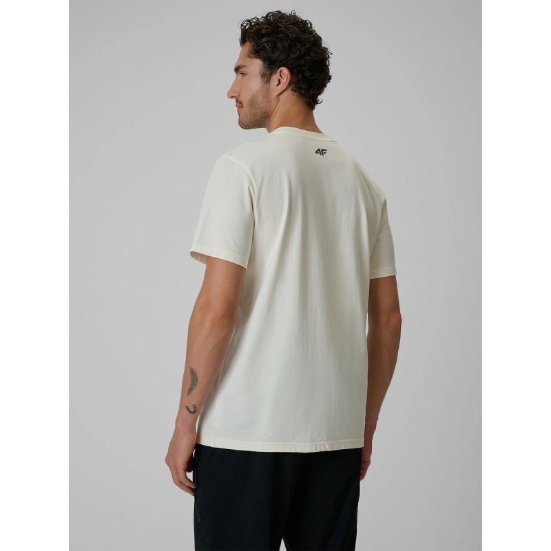 Men's regular printed T-shirt 4F 4FRSS26TTSHM4238-11S