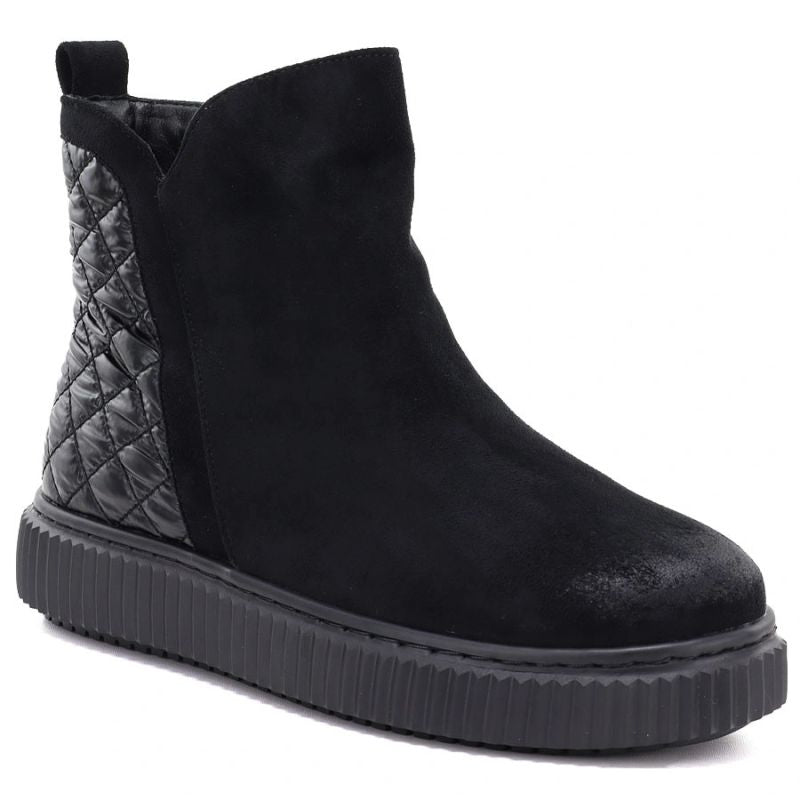 Women's insulated black ankle boots Potocki Z25-JE19365