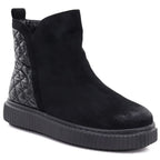 Women's insulated black ankle boots Potocki Z25-JE19365