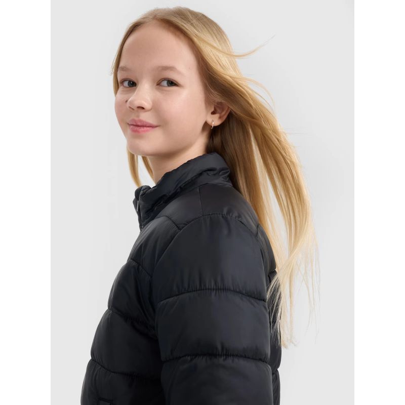 Girls' down jacket with synthetic filling 4F 4FJWSS25TDJAF515-20S *Kategoria tymczasowa Your Sports Performance