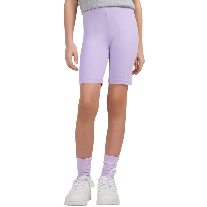 Girls' shorts 4F CAS F028 purple 4FJWSS26TSTIF028 51S