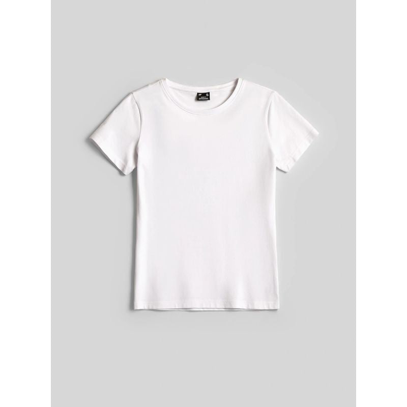 Women's slim plain T-shirt 4F 4FRMM00TTSHF3619-10S
