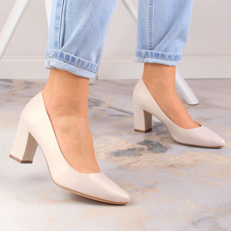 Sergio Leone W SK403C Beige Pearl Pumps