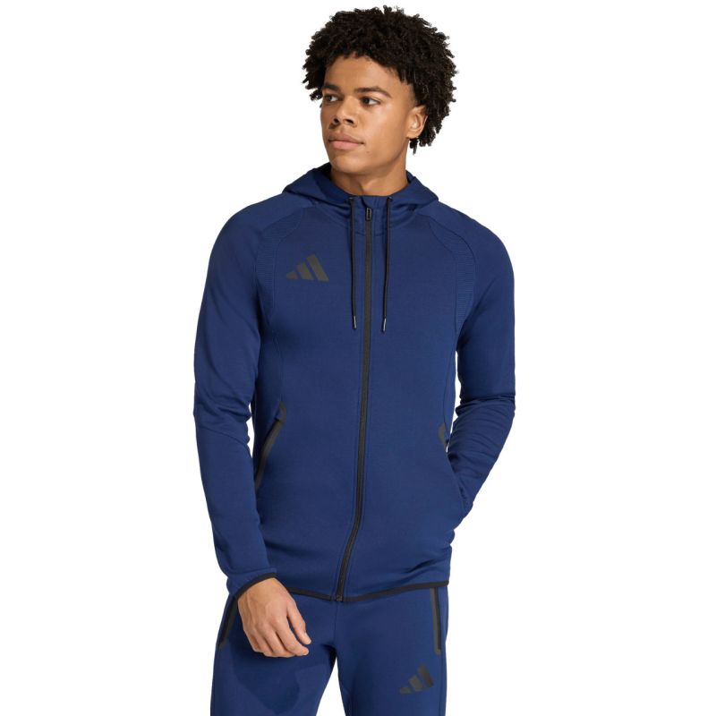 Men's adidas Tiro 26 Travel Sweat Hoodie Navy Blue KF6078 Clothing Your Sports Performance