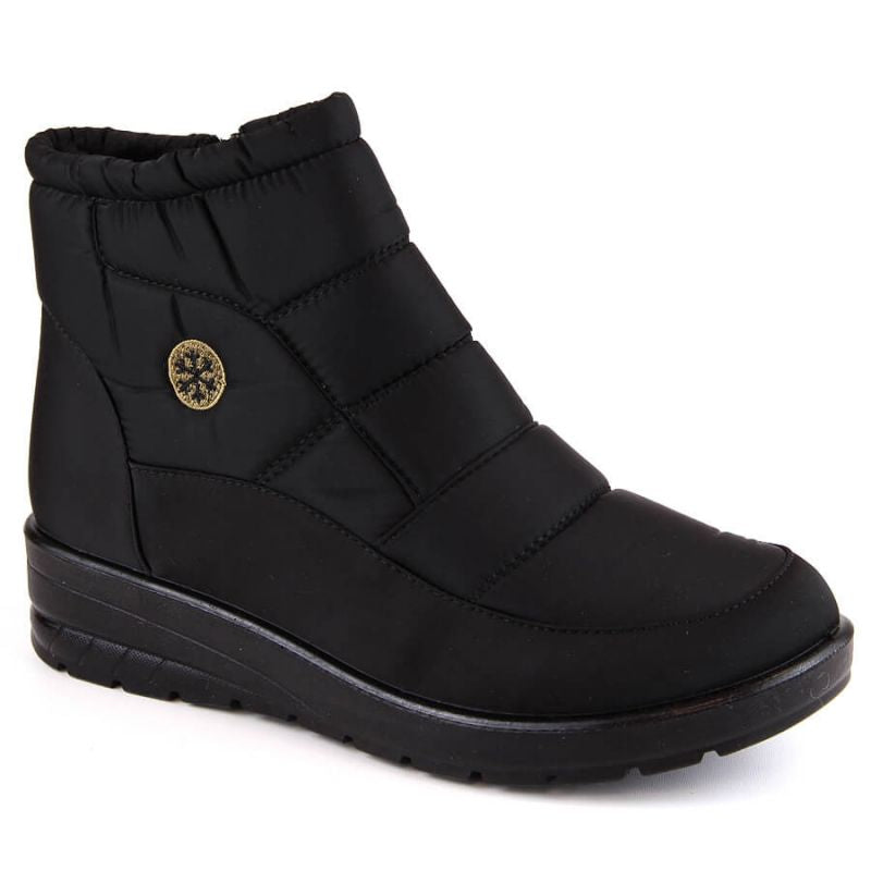 News W EVE437A black wedge snow boots Footwear/Outdoor/News Your Sports Performance