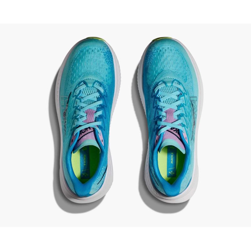 HOKA Mach 6 Cloudless/Waterpark Women's Running Shoes (1147810-CSSW) In preparation Your Sports Performance