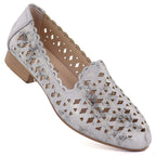 Women's openwork gray and silver shoes Jezzi ASA222 To be categorized Your Sports Performance