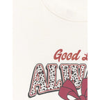 Girls' boxy T-shirt with print 4F 4FJRAW26TTSHF4239-11S