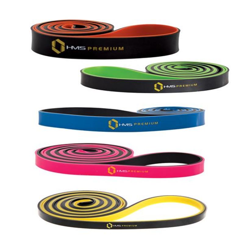 Exercise rubber HMS PINK-BLACK GU06 13x5x2250 mm Accessories/Training equipment Your Sports Performance