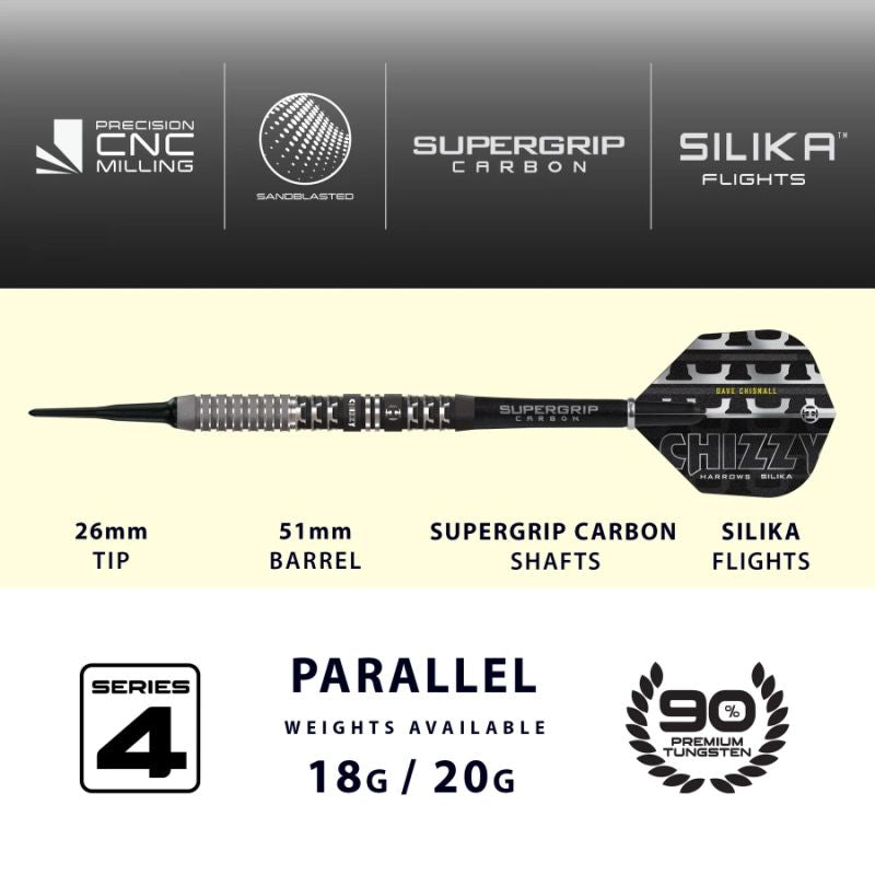 Harrows Chizzy Series 4 Darts 90% Softip In preparation Your Sports Performance