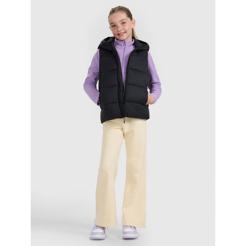 Children's down vest with synthetic filling 4F 4FJRAW25TVJAU331-20S *Kategoria tymczasowa Your Sports Performance