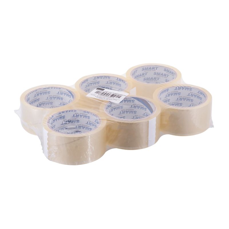 BSTech SMART Acrylic Transparent Tape 48mmx60m 6 pcs in a set Artykuły pakowe/Taśmy pakowe Your Sports Performance