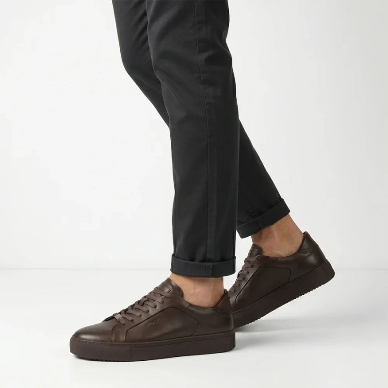 Men's brown leather sneakers Filippo MP8274