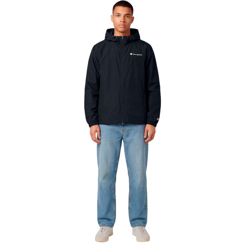 Champion Windbreaker Men's Jacket Black 222272 KK001