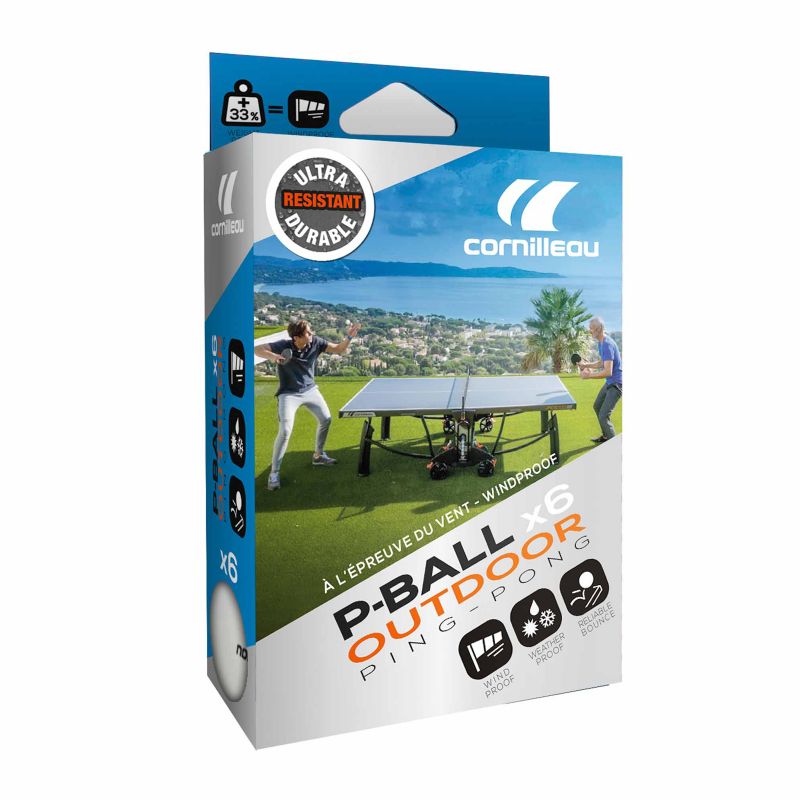 Cornilleau Outdoor balls 6 pcs. 350800 Accessories/Balls/Table Tennis Your Sports Performance