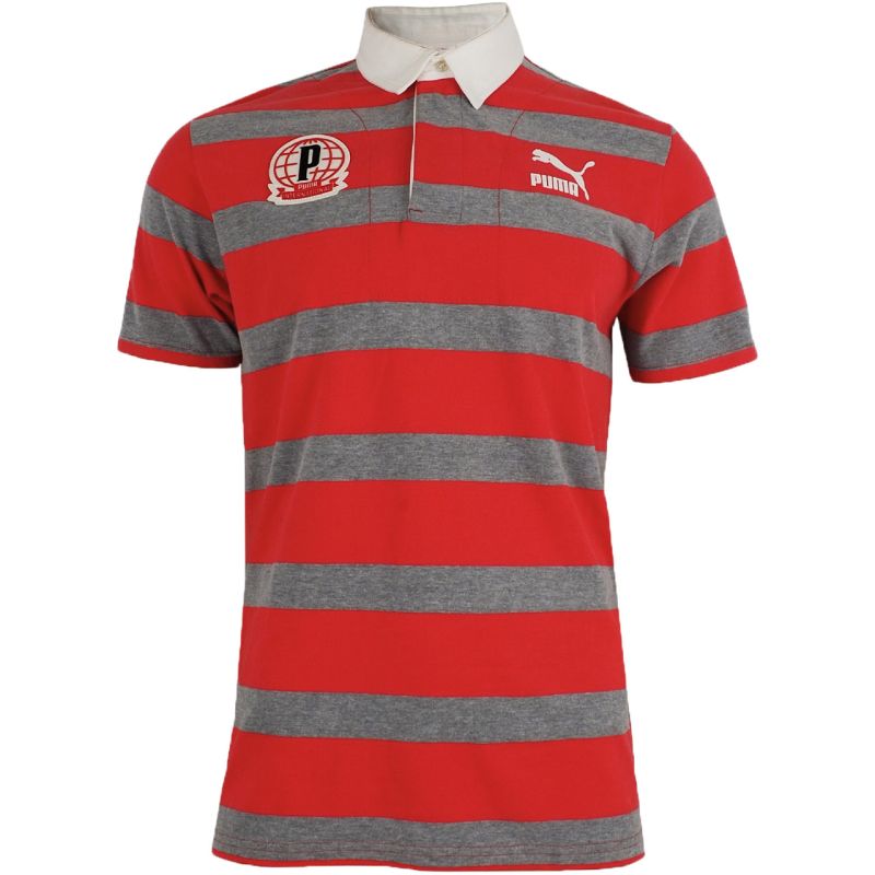 Puma Polo Men's T-Shirt Red and Gray 558241 09 In preparation Your Sports Performance