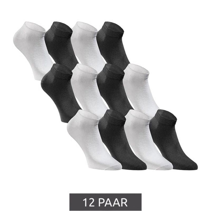 Jack&Jones Unisex socks 12 pack 12260511 BLK/WHT Clothing/Lifestyle/Socks/Jack & Jones Your Sports Performance