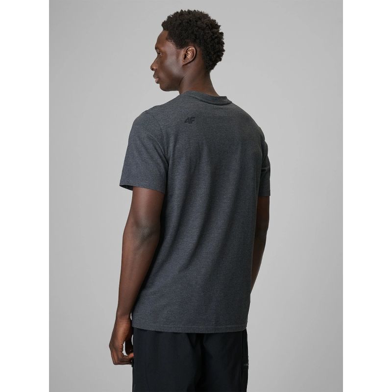 Men's regular plain T-shirt 4F 4FRMM00TTSHM4192-23M