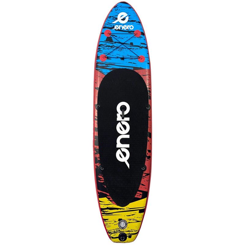 SET - SUP BOARD 135KG INFLATABLE ENERO 300x76x15CM BLACK Accessories Your Sports Performance