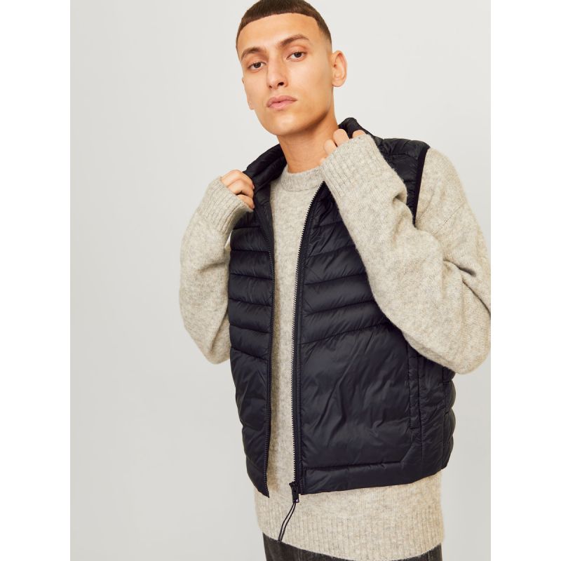Jack&Jones men's vest JJESPRINT BODYWARMER COLLAR NOOS 12258457 BLACK/SOLID To be categorized Your Sports Performance