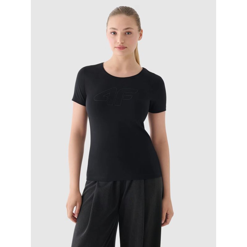Slim T-shirt with print for women 4F 4FWMM00TTSHF1846-20S *Kategoria tymczasowa Your Sports Performance