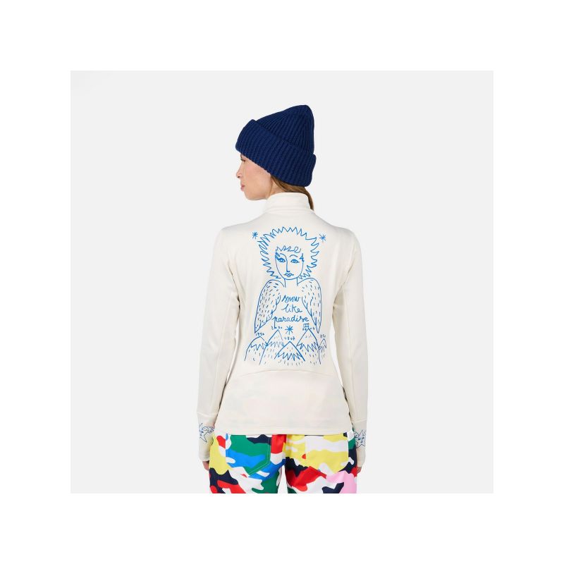 Women's sweatshirt ROSSIGNOL W JCC CLIMI JKT white