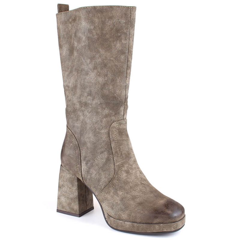 Jezzi W JEZ416B khaki insulated ankle boots with elastic band Footwear/Outdoor/Jezzi Your Sports Performance