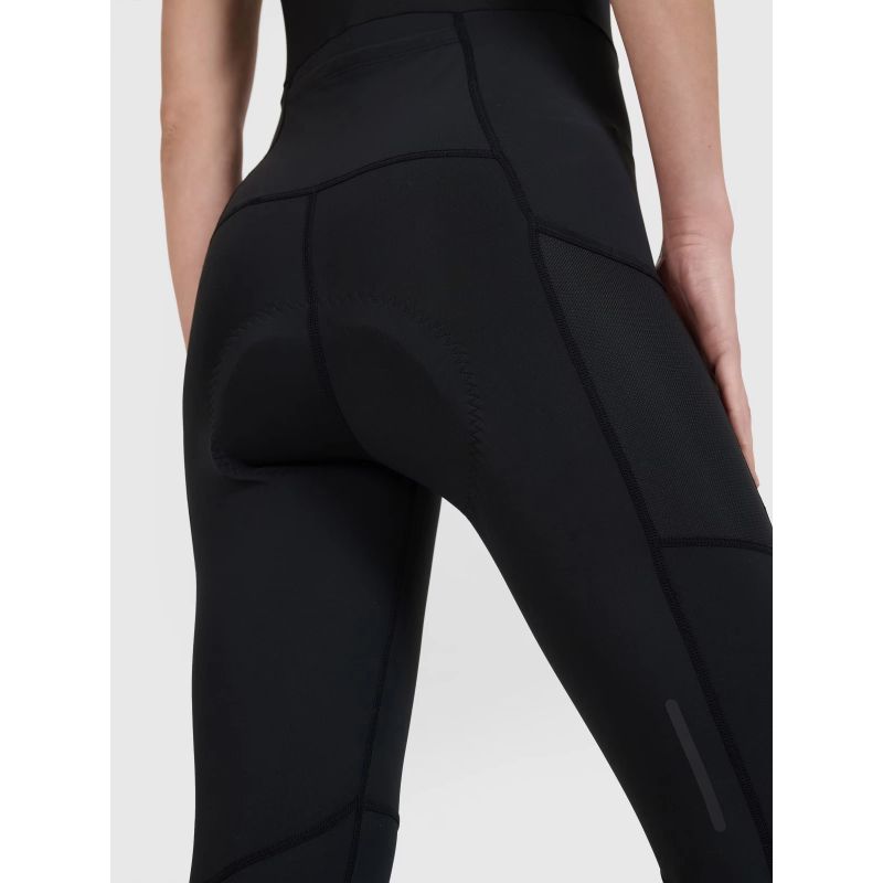 Women's cycling leggings with gel-foam padding and suspenders 4F 4FWSS25TFTIF331-20S *Kategoria tymczasowa Your Sports Performance
