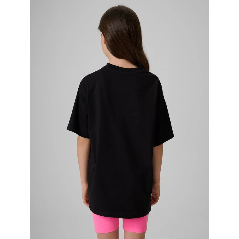 Girls' loose plain T-shirt 4F 4FJRSS26TTSHF3984-20S