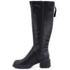 Women's leather ankle boots, black, Vinceza FIO27-67056